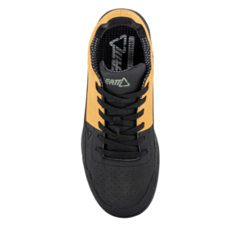 Zapato tenis ciclismo mtb leatt 2.0 flat amarillo/negro