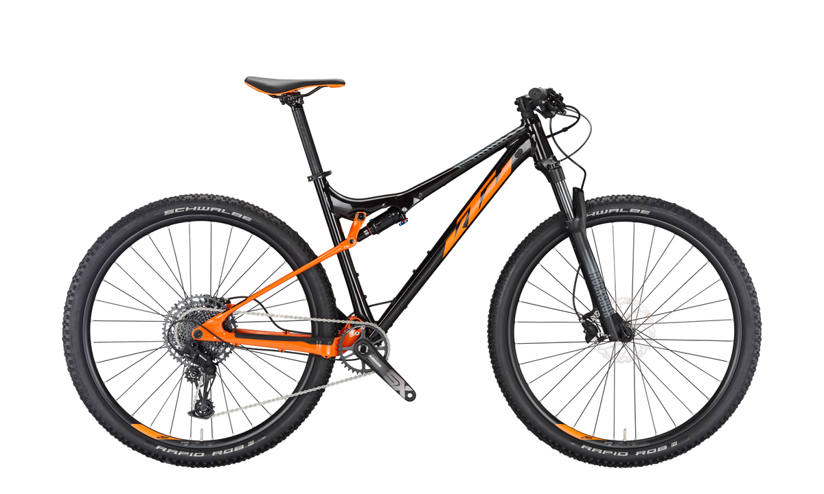 Bicicleta de Montaña KTM Scarp 294 Doble Suspensión Freno Disco Hidráulicos Flaming Black