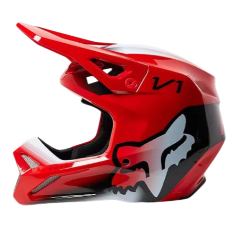 Casco fox V1 Toxsyk rojo adulto