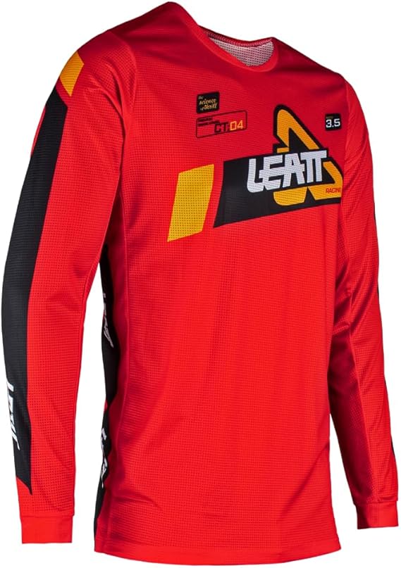 kit jersey y pantalón leatt ride 3.5  rojo moto