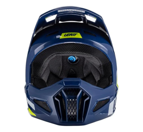Kit casco y goggle leatt moto 3.5 v24 Azul