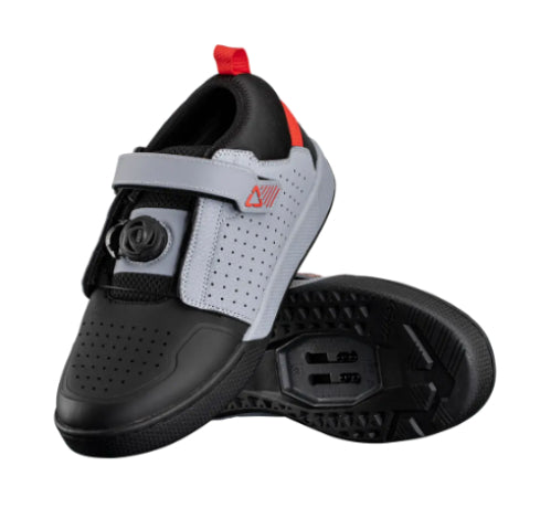 Zapato tenis ciclismo mtb leatt 4.0 clip pro gris