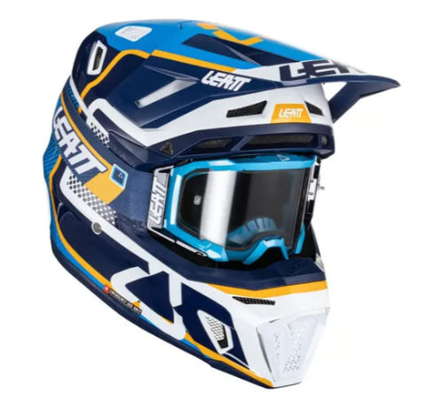 Kit casco y goggle leatt moto 8.5 v24 Ink