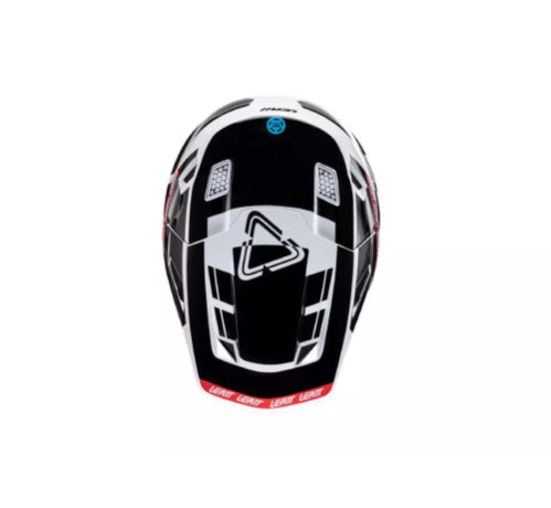Kit casco y goggle leatt moto 7.5 v24 Blanco y Negro