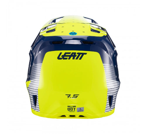Kit casco y goggle leatt moto 7.5 v24 Blue