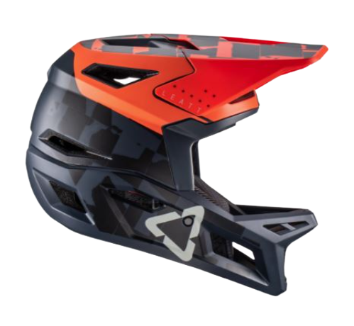 Casco para bicicleta leatt mtb gravity 4.0 negro/naranja