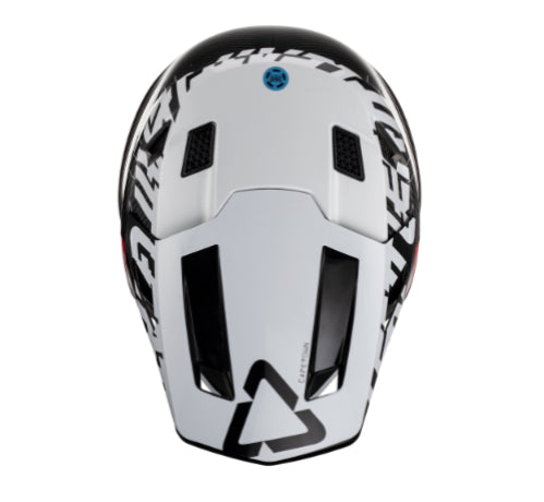 Kit casco y goggles leatt moto 9.5 carbon bco v23