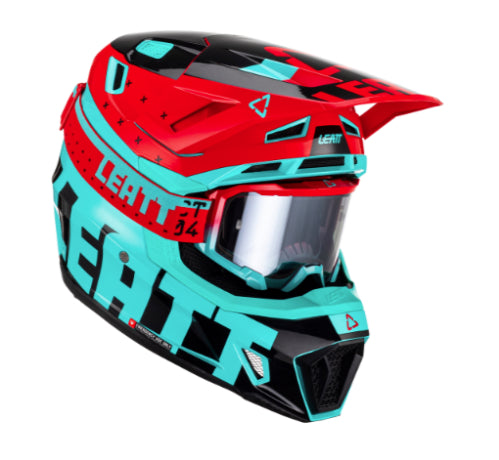 Kit casco y goggle leatt moto 7.5 v23