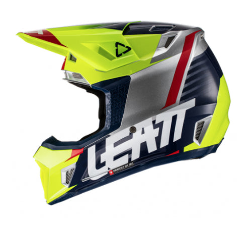 Kit casco y goggle leatt moto 7.5 V22